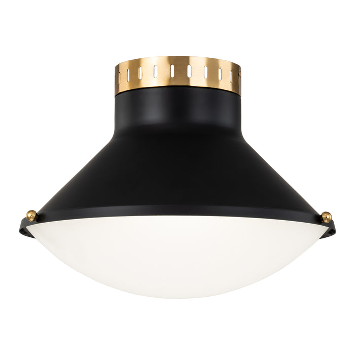Elegant Retro Dimmable LED Flush mount with Luxe Gold Accents